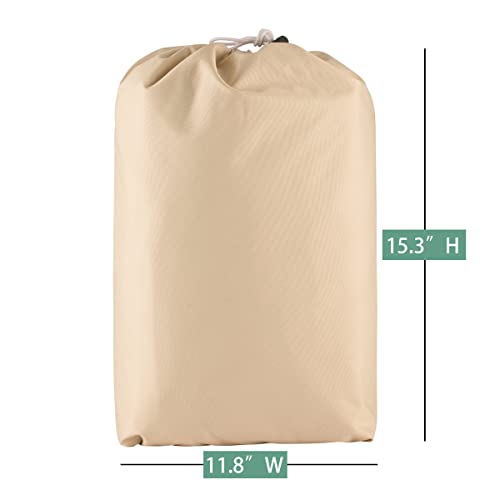 Gohimal Golf Cart Cover - 4 Passenger 600D Waterproof Sunproof Club Car Golf Cart Accessories Roof 80" L,For Ez Go,Club Car And Yamaha,Dustproof And Durable（Beige #TOP7