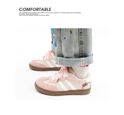 Y2K Sneakers Cute Cat Kitten Embroidery Trendy Streetwear Style Comfortable Everyday Wear Non-Slip Rubber Sole Lightweight & Breathable for All-Day Comfort3