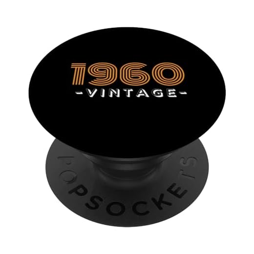 1960 Vintage Milestone Retro Cumpleaños Fiesta Vintage PopSockets PopGrip Intercambiable
