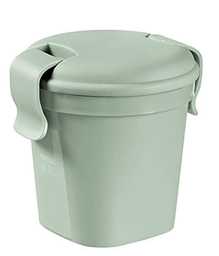 Keter – Tasse 0,4 l – Lebensmittelbox Smart Eco Line – 100% recycelt und recycelbar – 100% luftdicht, ergonomisch und sehr robust – hält Ihre Lebensmittel frisch – Grün
