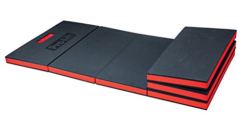 Pro Lift C-5006 Foldable Eva Mat - Anti Fatigue Eva Foam Sheet (6 Fold) - Great For Garage, Picnicking, Gardening, Camping And Outdoor Activities, Black/Red #TOP1