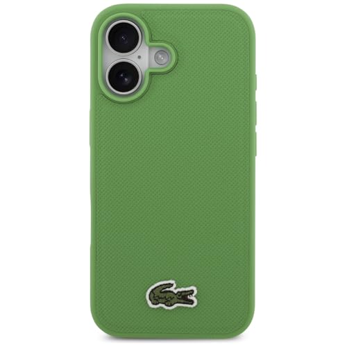 Coque iPhone 17 Lacoste verte MagSafe petit piqué protection rigide - 3