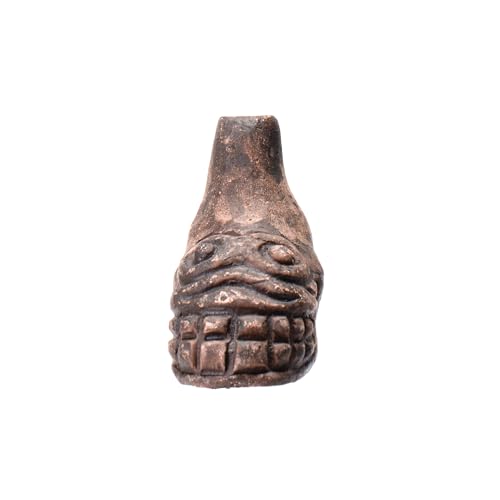 Aztec Death Whistle, Up To125+ Decibels Loud Real Screaming Aztec Death Whistle Loudest Authentic Human Authentic Human Ehecachichtli Sounding Screams War Whistle (Dark Grey)