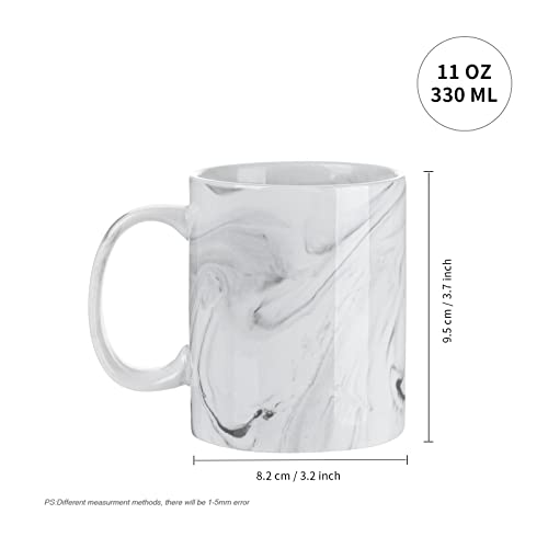 Pyd Life 8 Pack Sublimation Mugs Blanks 11 Oz Gray Marble Texture Coffee Mugs Ceramic Photo Cups Bulk For Cricut Mug Press Print #TOP3