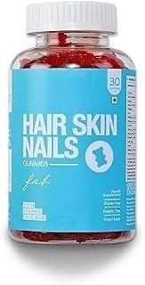 VS Hair Skin & Nails Vitamin Gummies - with Biotin, Folic Acid, Vitamin A, C, E, B6, B7, B9 & B12 for Hair Growth, Glowing Skin & Strong Nails (30-Day Pack)