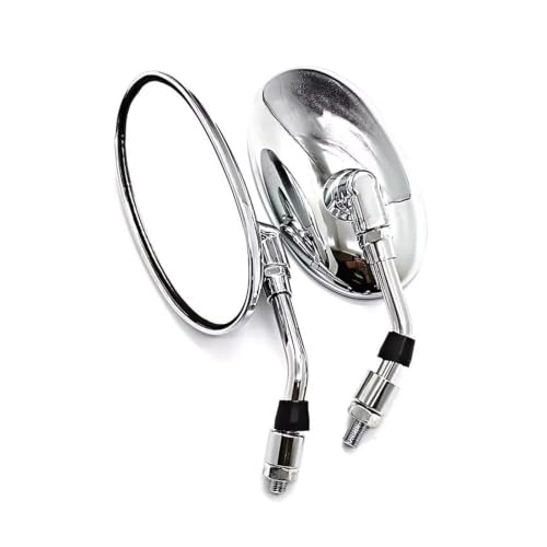 Espejo moto retrovisor universal de motocicleta pieza lateral plata 3