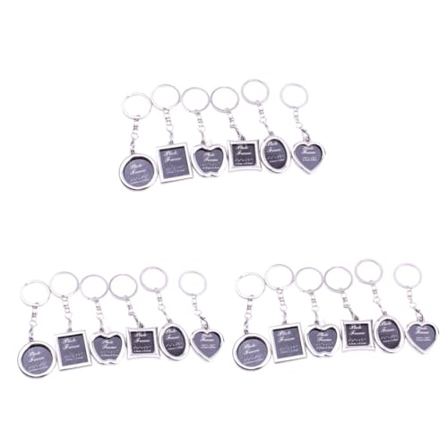 Veemoon 3 Ensembles Cadres Photo Argentés Anniversaire Pour Souvenir De Voyage Saint 6 Pièces * 3