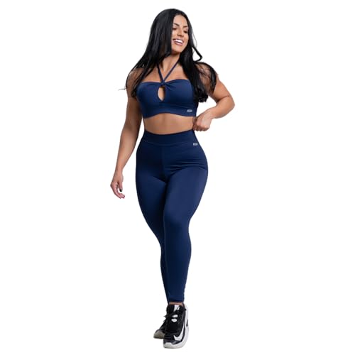 Conjunto Versatily Marinho Fitness AQN SPORT (Azul Marinho, GG)