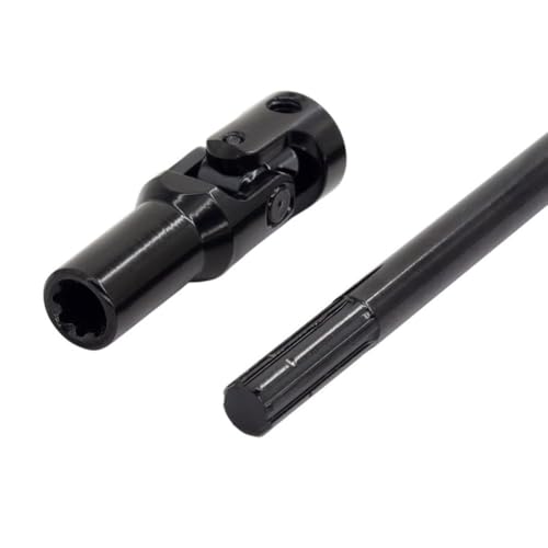 Stainless Steel Drive Shaft for /10 LCG RC Crawlers – Cut-to-Length, Splined 5mm Output Fit, Jointed Design for Smooth Articulation & Realistic S(Black)