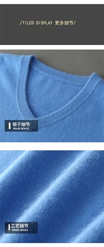 Men's Cashmere Sweater Vneck Sleeveless Winter Solid Color Warm Shoulder Knit Sweater Vest2