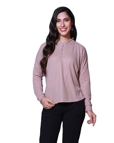 Image of Zilcon Womens Waffle (Cotton) Color Block Fashion Long Sleeve Crew Neck Spring Summer Winter Casual Loose T Shirts Tops