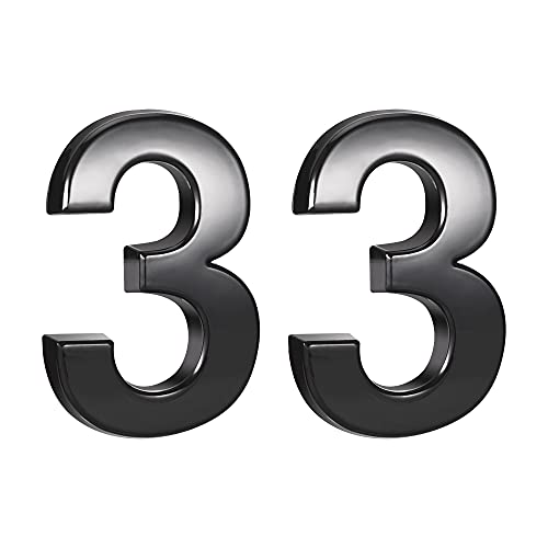 Numéro 3 pour maison adhésif lot de 2 pour rendre votre boîte aux lettres enfin visible par les livreurs