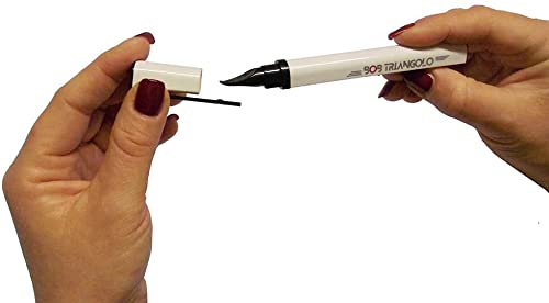 Erlinda Bob Triangolo Ceramic Nail File, 19 Cm, Fine & Coarse Side, Hollow Base, Nail Cleaner For Manicure And Pedicure #TOP2