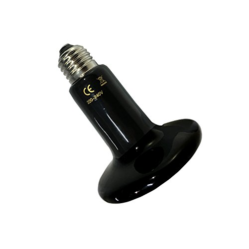 EARLYBIRD SAVINGS 150W Black Pet Ceramic Heat Emitter Lamp Bulb Heater Fitting Reptile reptile Ceramic Heat Lamp, 85 * 110mm
