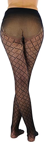 Image of ToBeInStyle Women's Vintage Art Deco Chevron Ornate Design Tights Pantyhose