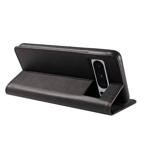 Étui en cuir Google Pixel 9 Pro doré protection luxe à rabat