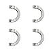 UAERSCH 200pcs Fishing Clevises U-Shaped for DIY Inline Spinner Spinnerbait Walleye Rig Lure Making Kit Bass Trout Freshwater (4.2mm*6mm)