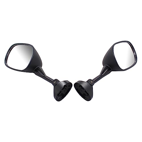 Motorradspiegel Spiegel Rückspiegel Rückansicht Seitenspiegel Motorrad Verkleidungsspiegel Lenkerendenspiegel schwarz vorne links und rechts für Honda VFR 800 RC46 VFR800 2002-2009