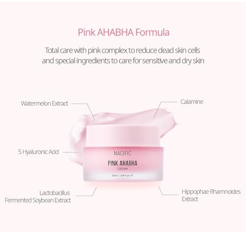 NACIFIC Pink AHA BHA Facial Cream 50ml