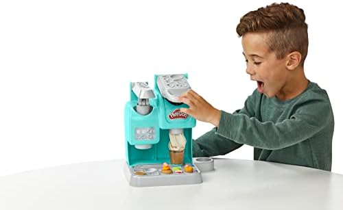 Play-Doh Kitchen Creations Super Colourful Cafe Play Food Coffee Toy with 20 Accessories and 8 Pots
