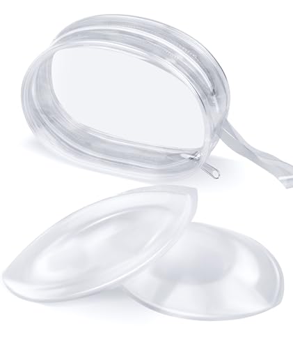 OXYSAIKO Silicone Bra Inserts Push Up Breast Pads,Clear Gel Invisible Bra Padding Bust Enhancer for Bikini Swimsuit
