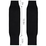 phnydreg 3 Pairs Leg Sleeve Socks Shin Pre Cut Socks for Kids Youth Men Women Soccer Running Cycling