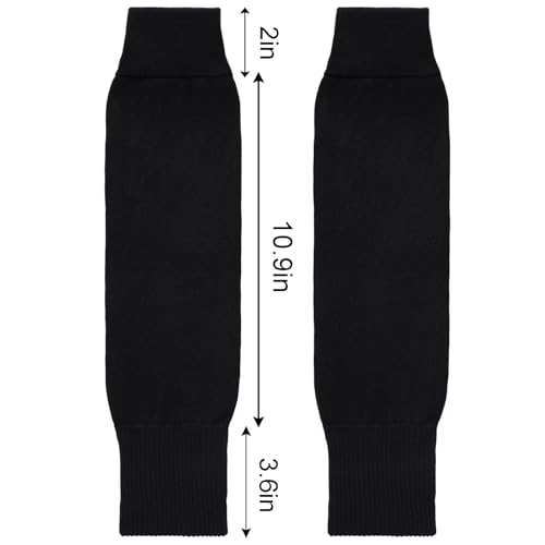 phnydreg 3 Pairs Leg Sleeve Socks Shin Pre Cut Socks for Kids Youth Men Women Soccer Running Cycling