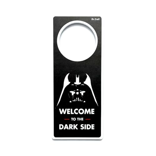 POMING Türschild Do Not Disturb - Welcome to the Dark Side, Ideal für Büro, Schlafzimmer oder Arbeitszimmer