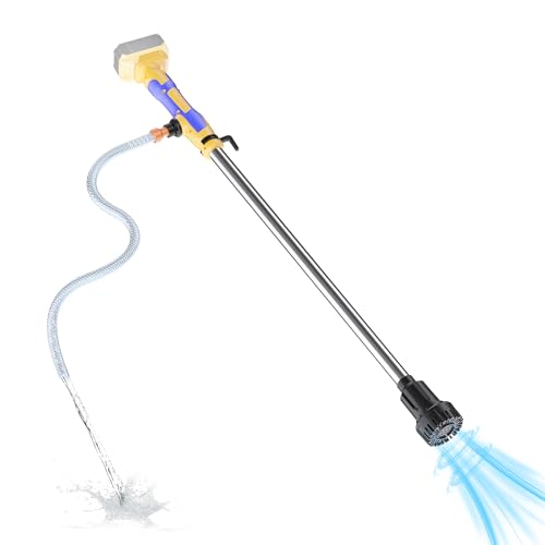 Cordless Stick Water Transfer Pump Compatible with Dewalt 20V Battery(Tool Only) 720GPH 32FT Lift Brushless Stick Utility Pump for Pool Garden Boat Fish Tank RV with 3/4 Outlet