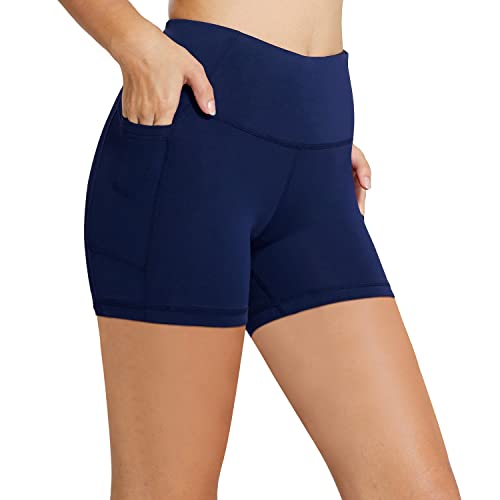 Image of baleaf Women's 8 inch / 5 inch / 3 inch Biker Shorts High Waist Yoga Workout Gym Running Volleyball Spandex Shorts with Pockets