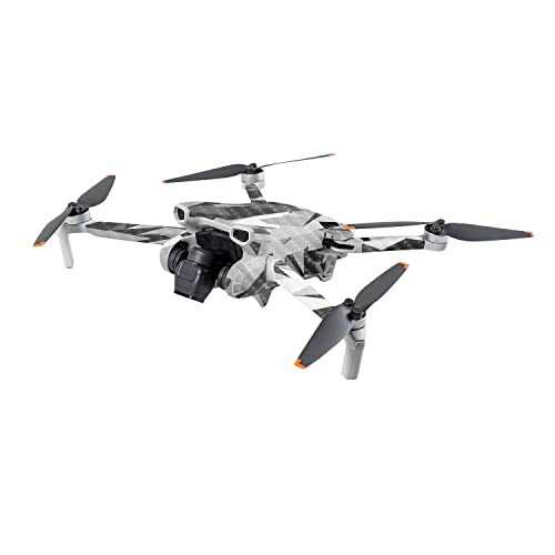 Image of MightySkins Carbon Fiber Skin Compatible with DJI Mini 3 - Mono Camo | Protective, Durable Textured Carbon Fiber Finish | Easy to Apply | Made in The USA
