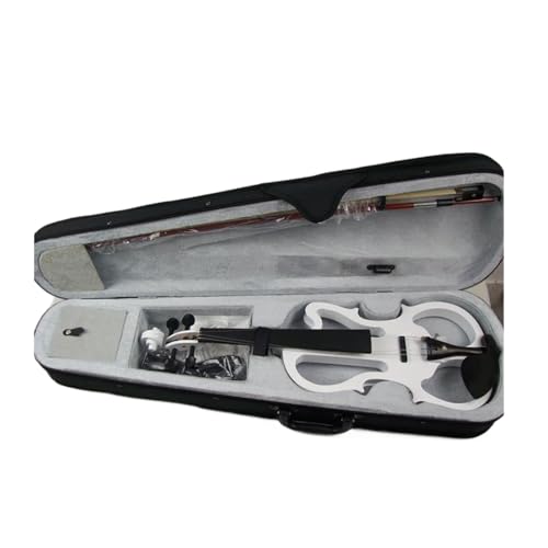 Violon électrique 4/4 pour pratique instrument à cordes noir avec accessoires