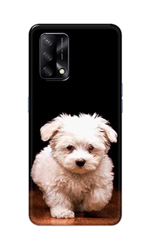 Image of PRINTFIDAA� Printed Hard Back Cover Case for Oppo F19 | Oppo F19s | Oppo A74 4G Back Cover (Puppy Dog) -2808