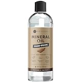 Kate Naturals Mineral Oil for Wood Cutting Board, Butcher Block, and Knife. Food Grade Mineral Oil...