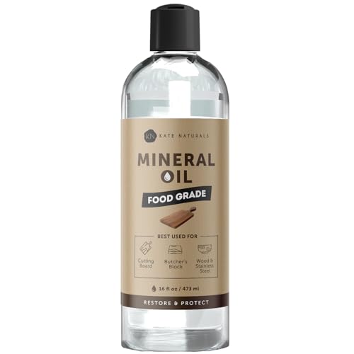 Kate Naturals Mineral Oil for Wood Cutting Board, Butcher