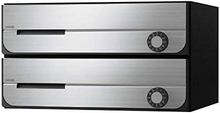 Nasta Post D-ALL (Deall) KS-MB3202PU-2LK-S Front Out Splash Proof Type Stainless Steel Hair Line Depth 11.8 x Height 7.9 x Width 14.2 inches (30 x 20 x 36 cm) Set of 3