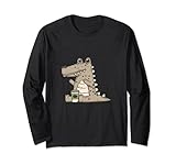 Sand Gator mit einer Tasse Kaffee Langarmshirt