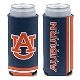 NCAA Auburn Tigers Slim Can Cooler, Team Colors, One Size