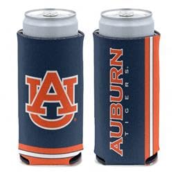Refroidisseur de canette fine Auburn Tigers contre les boissons tièdes