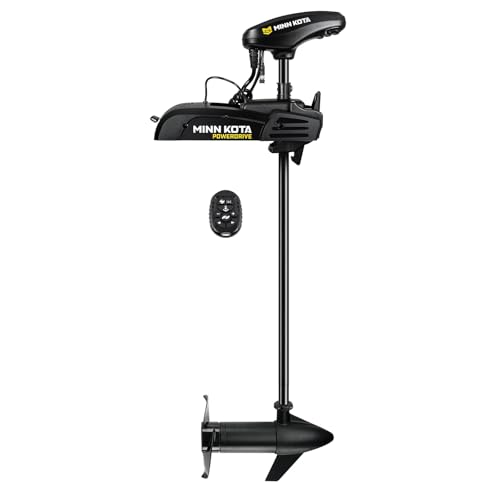 Minn Kota PowerDrive Bow-Mount Electric Trolling Motor with GPS, Dual Spectrum Chirp Sonar – 55 Lb. Thrust, 54 in. Shaft, Freshwater