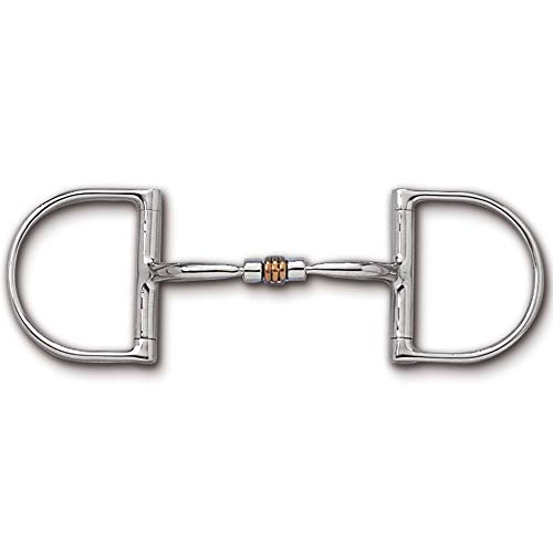 Myler Dee Without Hooks With Stainless Steel Comfort Snaffle With Copper Roller #TOP17