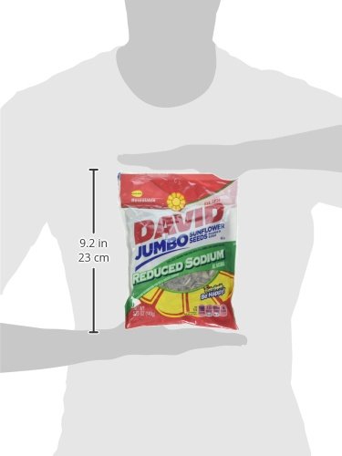 David's Sunflower Seeds, Reduced Salt, 5.25 oz, Packaging may vary