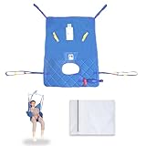 EZ Assisitve Comfort Fully Body Sling with Low Back,Patient Lift Sling for Toileting,Safety Working Load 500 lbs (Medium)