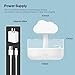 Rain Cloud Humidifier Water Drip, Mushroom Rain Lamp Waterfall, Aromatherapy Essential Oil Rain Diffuser, Raining Cloud Night Light with 7 Changing Colors for Sleeping