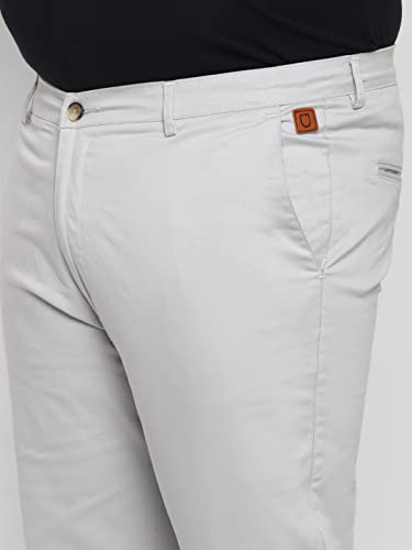 Image of Urbano Plus Men Mid Rise Cotton Regular Fit Casual Chino Pants Stretch