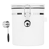 ANKROYU 304 Edelstahl -Kaffee Tee -Lagerbehälter 1,5 l luftdichtem Kanister mit Messlöffel zur...