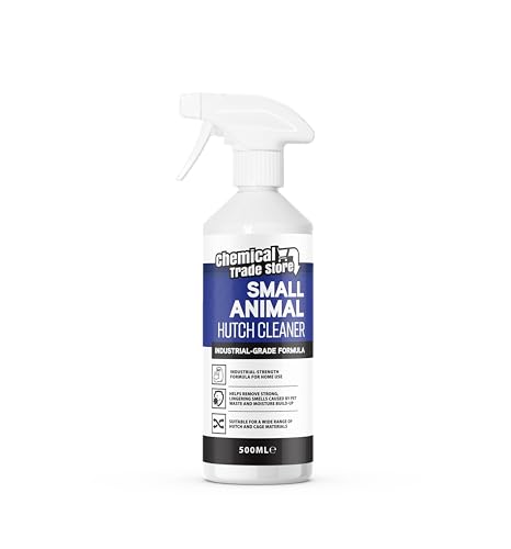 Chemical Trade Store - Small Animal Hutch Cleaner 500ml - Professional-Grade Spray for Cleaning and Deodorising Small Pet Hutches and Cages - For Use on Wood Plastic and Wire Surfaces