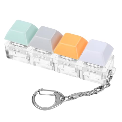 Mabor Keyboard Fidget Clicker Keyboard Fidget Keychain of 4 Colors