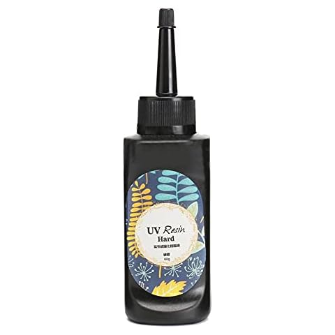 alignmentpai 10/15/25/60/100/200g UV Resin Hard Glue Ultraviolet Transparent for Art Crafts DIY Resin Mold Jewelry Making Tools 60g Cover