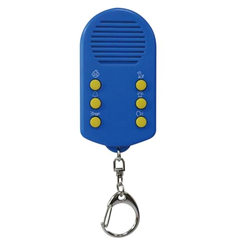 aibitu Phone Excuse Keychain - Portable six-sound prank gadget, with baby crying and fart sounds, a novelty gift for prank calls and awkward conversations